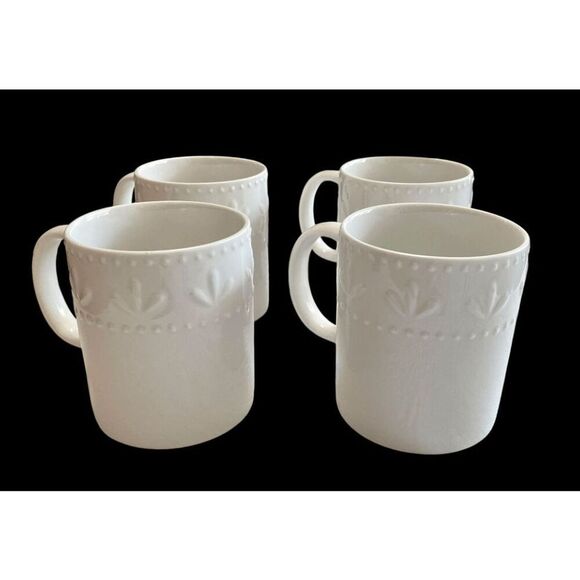 New Pfaltzgraff GIA Everyday White Mug Cup Set of 4 - Picture 1 of 4